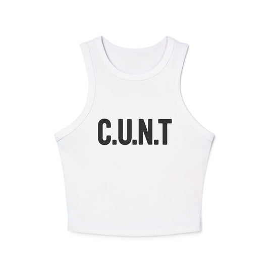 Empowered Women's Ribbed Crop Tank Top | Feminist Apparel, Confidence Clothing, Casual Wear, Pride Fashion, Statement Top