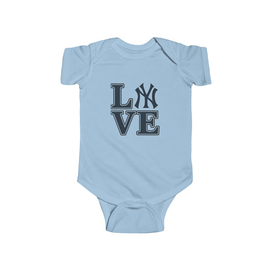 New York Yankees Love Infant Bodysuit, Cute Baby Clothes, Baby Shower Gift, MLB Fan Outfit, Sports Baby Wear, Infant Bodysuit