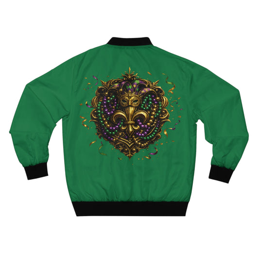 Rhaer Mardi Gras Fleur-de-Lis Bomber Jacket — Limited Edition