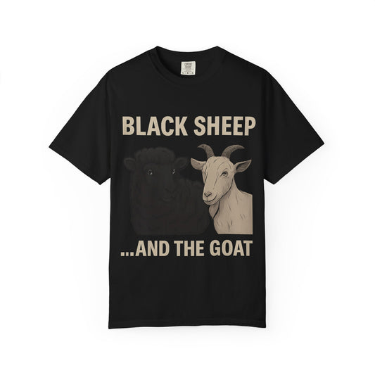 Black Sheep and Goat Unisex Garment-Dyed T-shirt | Funny Animal Tee for Casual Wear, gifts for animal lovers, unique birthday present, [...]