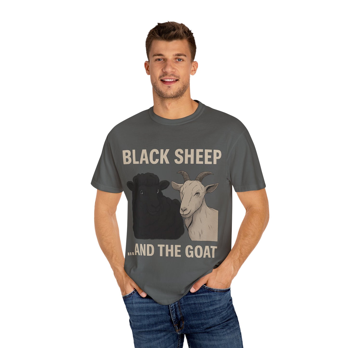 Black Sheep and Goat Unisex Garment-Dyed T-shirt | Funny Animal Tee for Casual Wear, gifts for animal lovers, unique birthday present, [...]