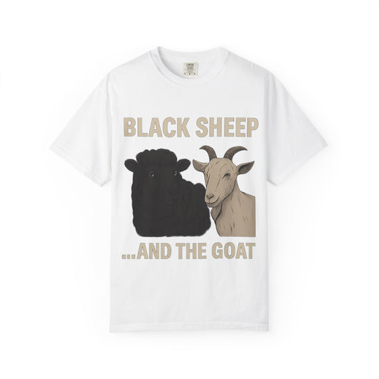 Black Sheep and Goat Unisex Garment-Dyed T-shirt | Funny Animal Tee for Casual Wear, gifts for animal lovers, unique birthday present, [...]