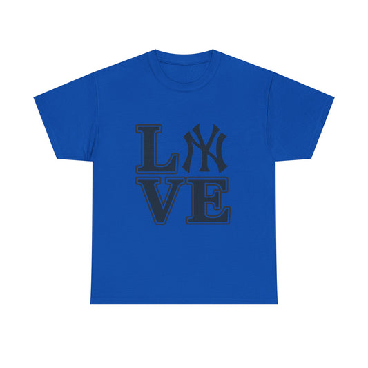 New York Yankees Love Tee - Unisex Heavy Cotton Shirt for Fans, Game Day Apparel, Sports Gift, Casual Wear, Heartfelt Adoration