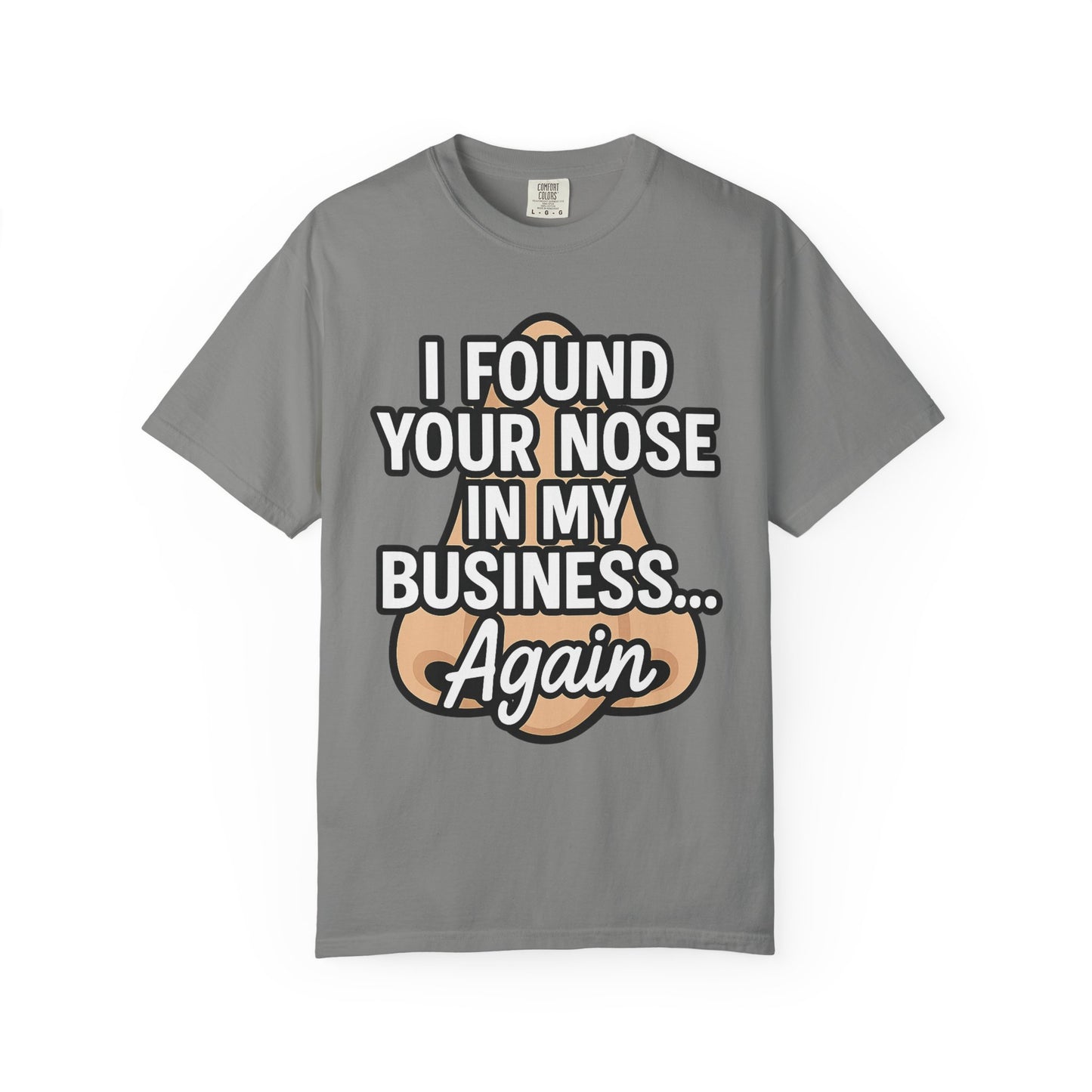 Funny Nose Business T-shirt, Humor Tee, Casual Wear, Gift for Friends, Unisex Graphic Shirt, Quirky Clothing