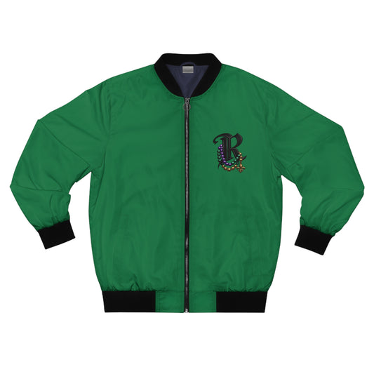 Rhaer Mardi Gras Fleur-de-Lis Bomber Jacket — Limited Edition