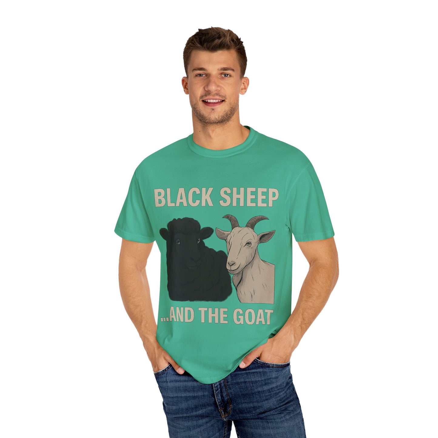 Black Sheep and Goat Unisex Garment-Dyed T-shirt | Funny Animal Tee for Casual Wear, gifts for animal lovers, unique birthday present, [...]