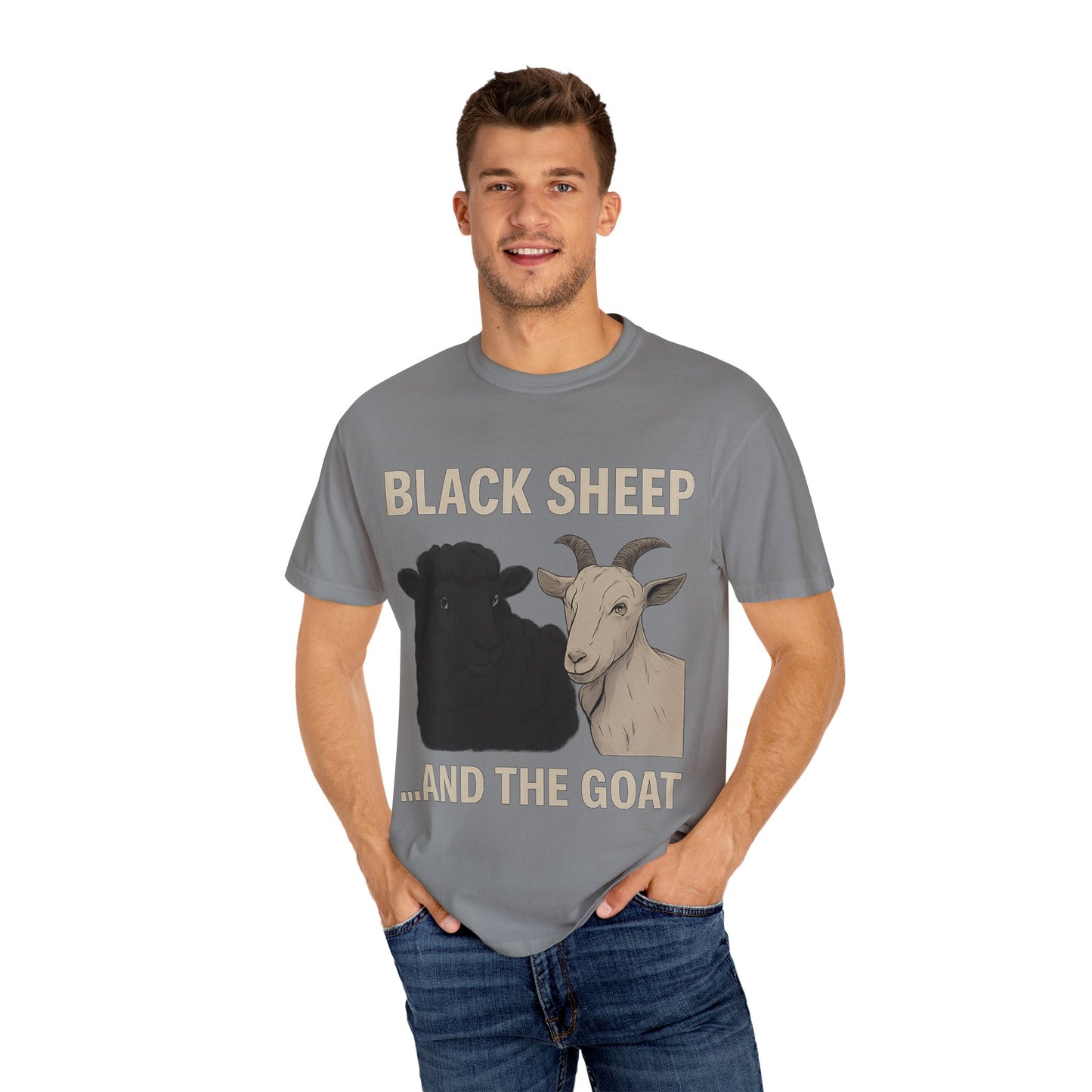 Black Sheep and Goat Unisex Garment-Dyed T-shirt | Funny Animal Tee for Casual Wear, gifts for animal lovers, unique birthday present, [...]