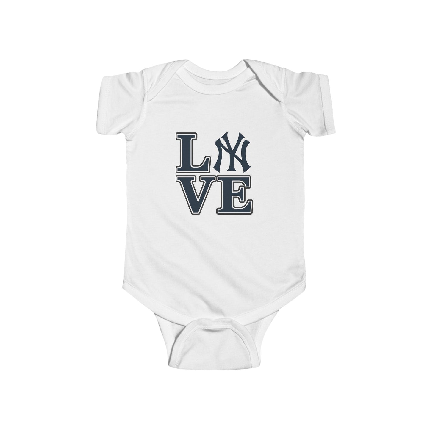 New York Yankees Love Infant Bodysuit, Cute Baby Clothes, Baby Shower Gift, MLB Fan Outfit, Sports Baby Wear, Infant Bodysuit