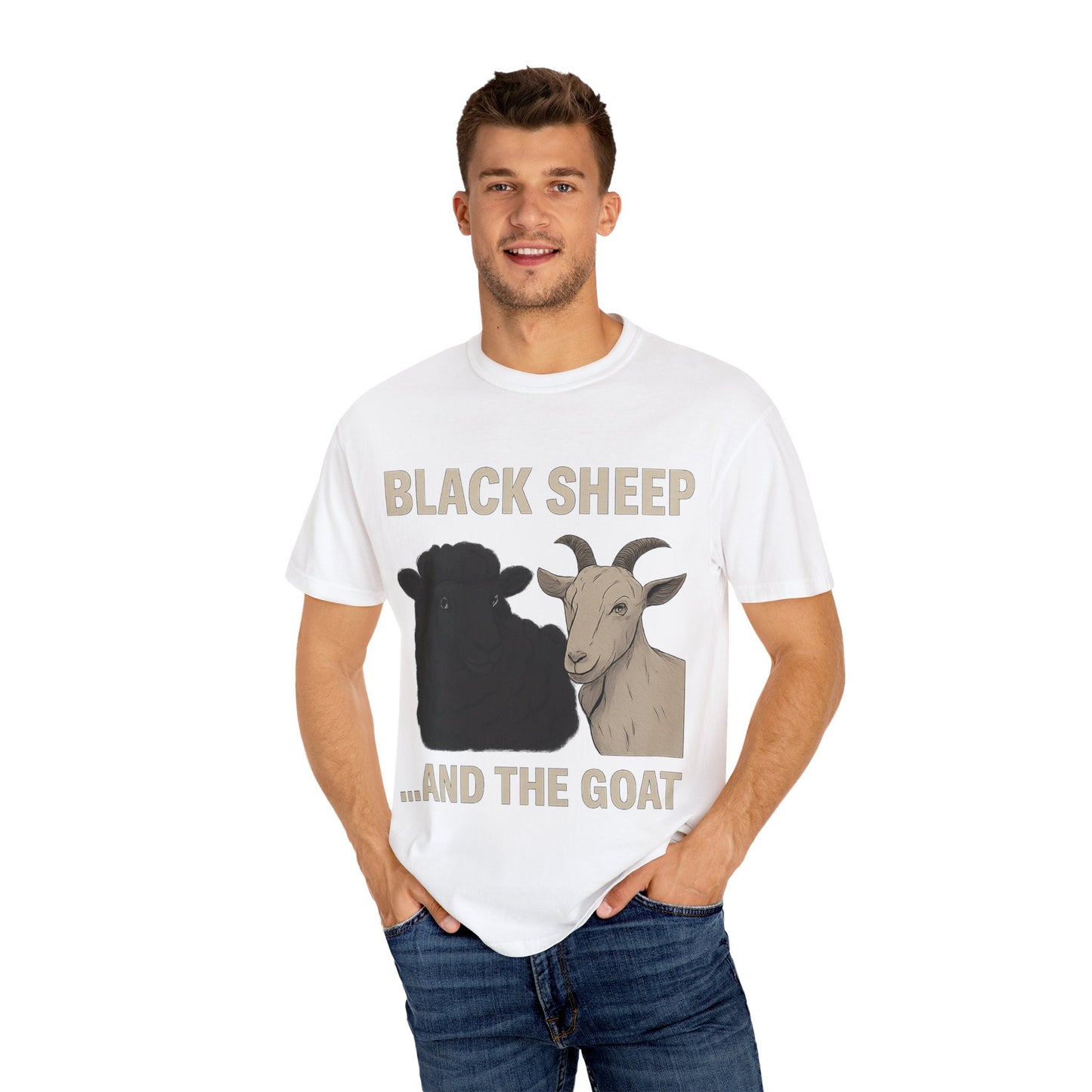 Black Sheep and Goat Unisex Garment-Dyed T-shirt | Funny Animal Tee for Casual Wear, gifts for animal lovers, unique birthday present, [...]